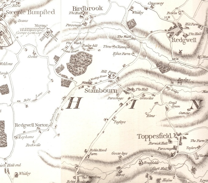 Stambourne Map from 1777