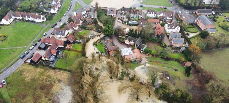 Flooding around Stambourne and Finchingfield
