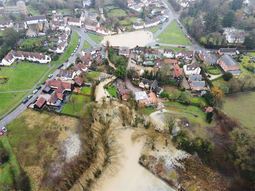 Flooding in Finchingfield