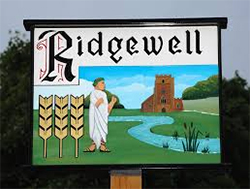 Ridgewell Village sign