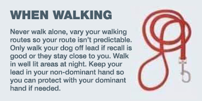 When walking