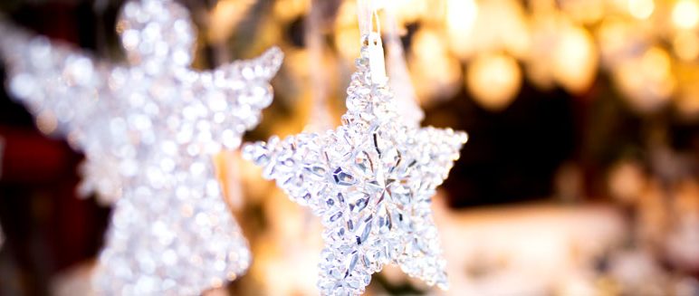 Christmas tree lighting in Finchingfield