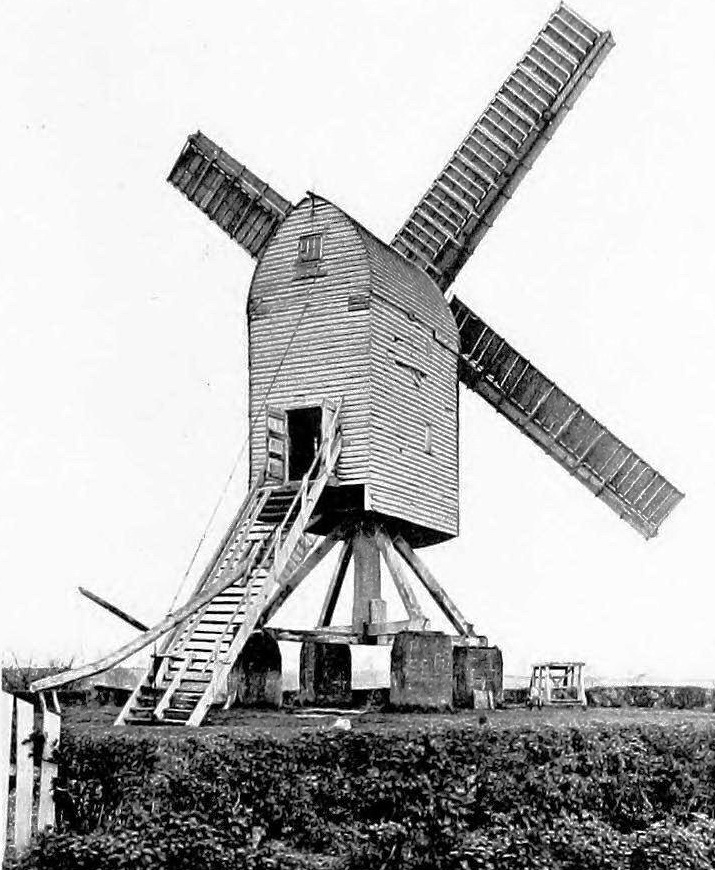A photo of the windmill which used to be on Mill Road, Stambourne