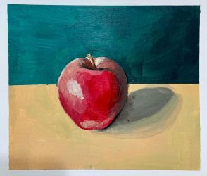 Acrylic painting for beginners - Apple