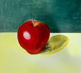 Acrylic painting for beginners - Apple