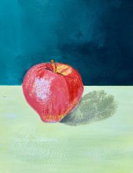 Acrylic painting for beginners - Apple