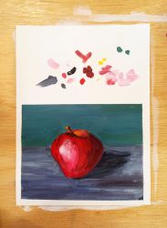 Acrylic painting for beginners - Apple