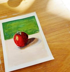 Acrylic painting for beginners - Apple