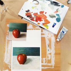 Acrylic painting for beginners - Apple