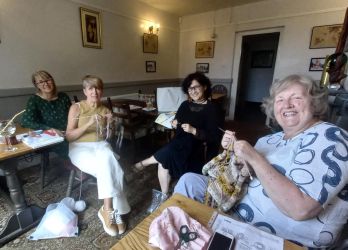 Knit & Natter Club - July 2022 - Green Man in Toppesfield