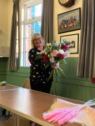 Create a floral work of art with Jane