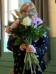 Create a floral work of art with Jane