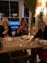 SLG - Christmas meal 2023 - Lorna, Jacky & Carolyn
